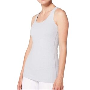 Lululemon Cool Racerback Tank Womens 6 Active Run Yoga Athleisure Cool Cloud